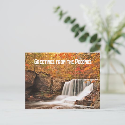 Carte Postale Salutations de Factory Falls, Pennsylvanie (Debout devant)