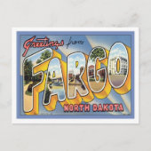 Carte Postale Salutations de Fargo North Dakota (Devant)
