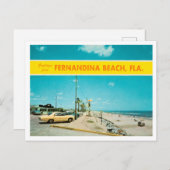 Carte Postale Salutations de Fernandina Beach, Floride Travel (Devant / Derrière)