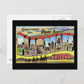 Carte Postale Salutations de Flagstaff Arizona (Devant / Derrière)