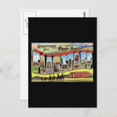 Carte Postale Salutations de Flagstaff Arizona (Devant / Derrière)