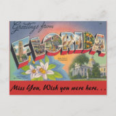 Carte Postale Salutations de FLORIDA (Devant)