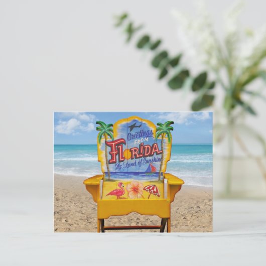 Carte Postale Salutations de Floride (Debout devant)