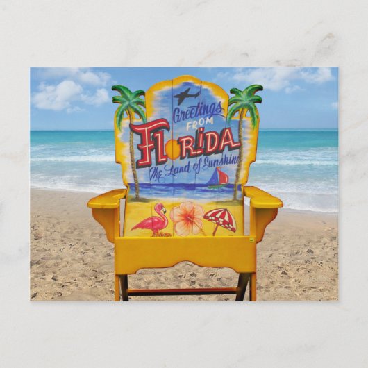 Carte Postale Salutations de Floride (Devant)