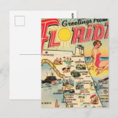 Carte Postale Salutations de Floride (Devant / Derrière)
