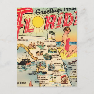 Carte Postale Salutations de Floride