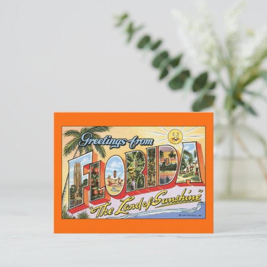 Carte Postale Salutations De Floride (Debout devant)