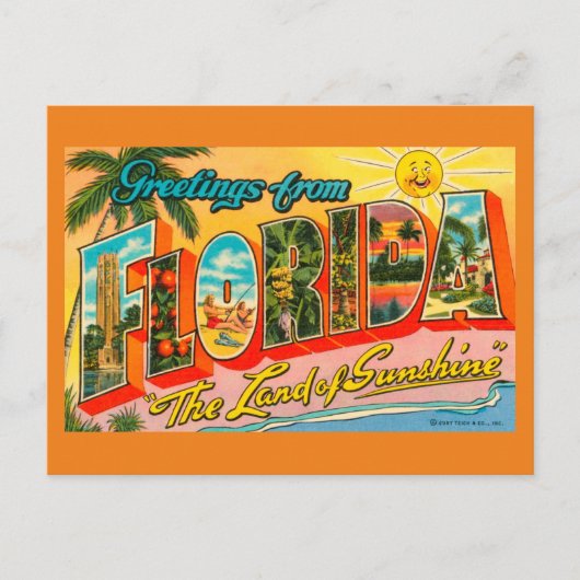 Carte Postale Salutations De Floride (Devant)