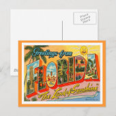 Carte Postale Salutations De Floride (Devant / Derrière)
