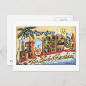 Carte Postale Salutations de Floride (Devant / Derrière)