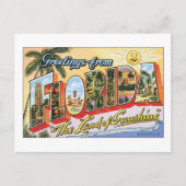 Carte Postale Salutations de Floride (Devant)