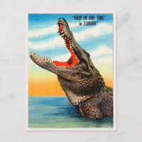 Salutations de Floride Alligator Vintage voyage