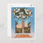 Carte Postale Salutations de Floride, Sunshine State Travel (Devant / Derrière)
