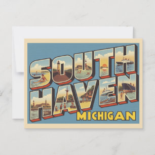 Carte Postale Salutations de Floride Vintage