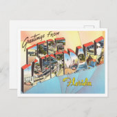 Carte Postale Salutations de Fort Lauderdale, Floride Travel (Devant / Derrière)