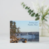 Carte Postale Salutations de Franklin, Maine (Debout devant)