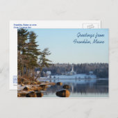 Carte Postale Salutations de Franklin, Maine (Devant / Derrière)