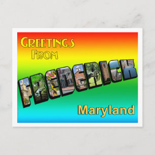 Carte Postale Salutations de Frederick Postcard