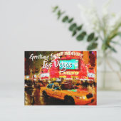 Carte Postale Salutations De Fremont Street Las Vegas   (Debout devant)
