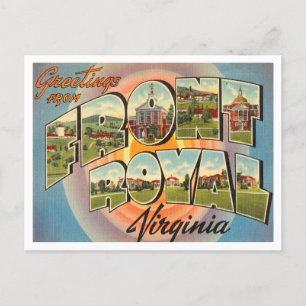 Carte Postale Salutations de Front Royal, Virginia Travel