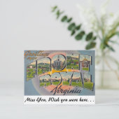 Carte Postale Salutations de Front Royal, Virginie (Debout devant)