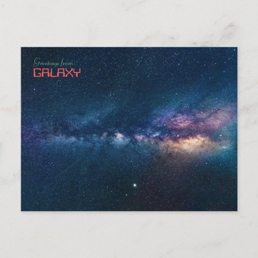Carte Postale Salutations de Galaxy (Devant)