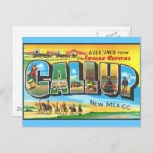 Carte Postale Salutations de Gallup (Devant / Derrière)