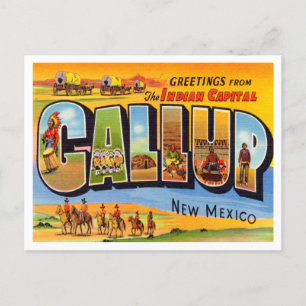 Carte Postale Salutations de Gallup, Nouveau-Mexique Voyage