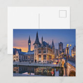 Carte Postale Salutations de Gand, Belgique, (Devant / Derrière)