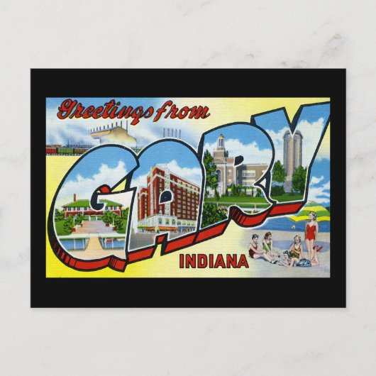 Carte Postale Salutations de Gary Indiana (Devant)