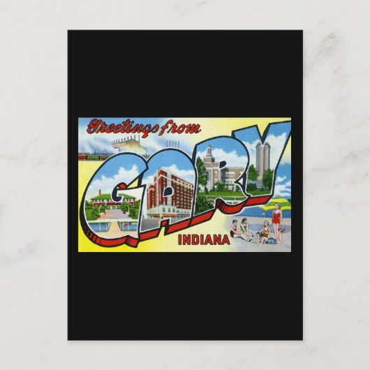 Carte Postale Salutations de Gary Indiana (Devant)