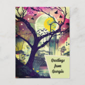 Carte Postale Salutations de Georgia Wetland Art Card (Devant)