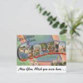 Carte Postale Salutations de Géorgie (Debout devant)