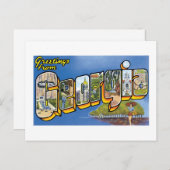 Carte Postale Salutations de Géorgie ! (Devant / Derrière)