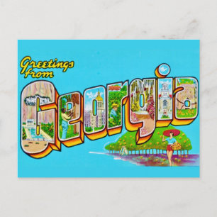 Carte Postale Salutations de Géorgie