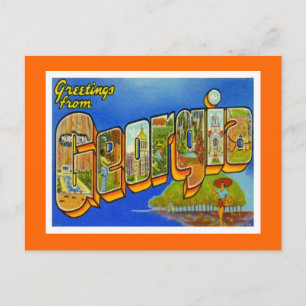 Carte Postale Salutations de Géorgie