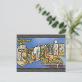 Carte Postale Salutations De Géorgie, Vintage (Debout devant)