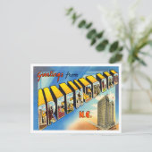 Carte Postale Salutations de Greensboro, Caroline du Nord Voyage (Debout devant)