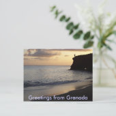 Carte Postale Salutations de Grenada Postcard (Debout devant)