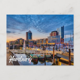 Carte Postale Salutations de Hambourg, Allemagne