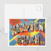 Carte Postale Salutations de Hampton Beach, New Hampshire Travel (Devant / Derrière)