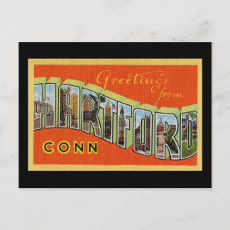 Carte Postale Salutations de Hartford Connecticut