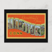 Carte Postale Salutations de Hartford Connecticut (Devant)