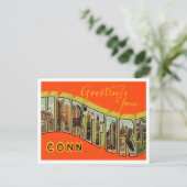 Carte Postale Salutations de Hartford, Connecticut Travel (Debout devant)