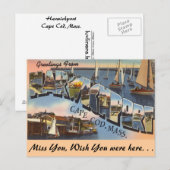 Carte Postale Salutations de Harwichport (Devant / Derrière)