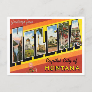 Carte Postale Salutations de Helena, capitale du Montana