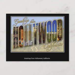 Carte Postale Salutations de Hollywood Postcard