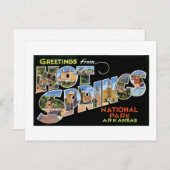 Carte Postale Salutations de Hot Springs ! (Devant / Derrière)