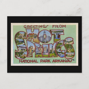Carte Postale Salutations de Hot Springs National Park Arkansas