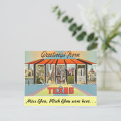Carte Postale Salutations de Houston (Debout devant)